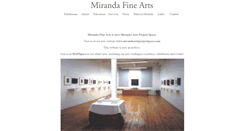 Desktop Screenshot of mirandafinearts.com